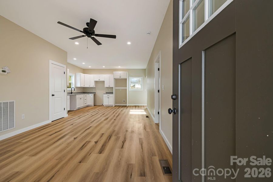 Entry into living area