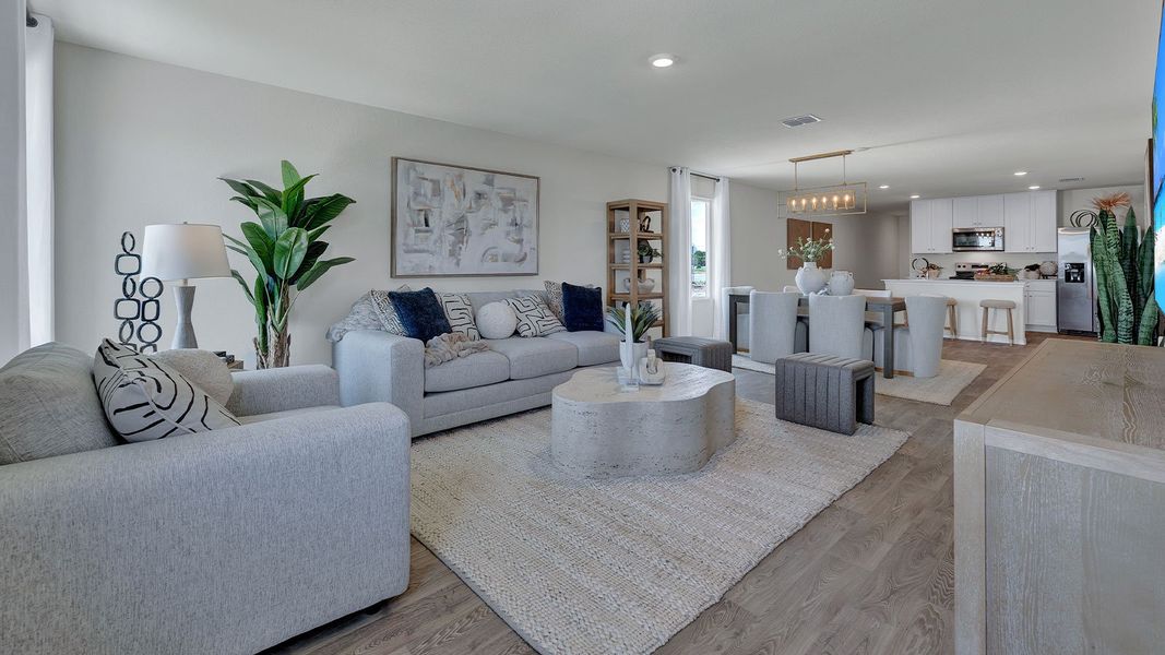 Representative furnished interior of a home built from the The Emma by D.R. Horton in Arroyo Ranch, Seguin (Image 18).