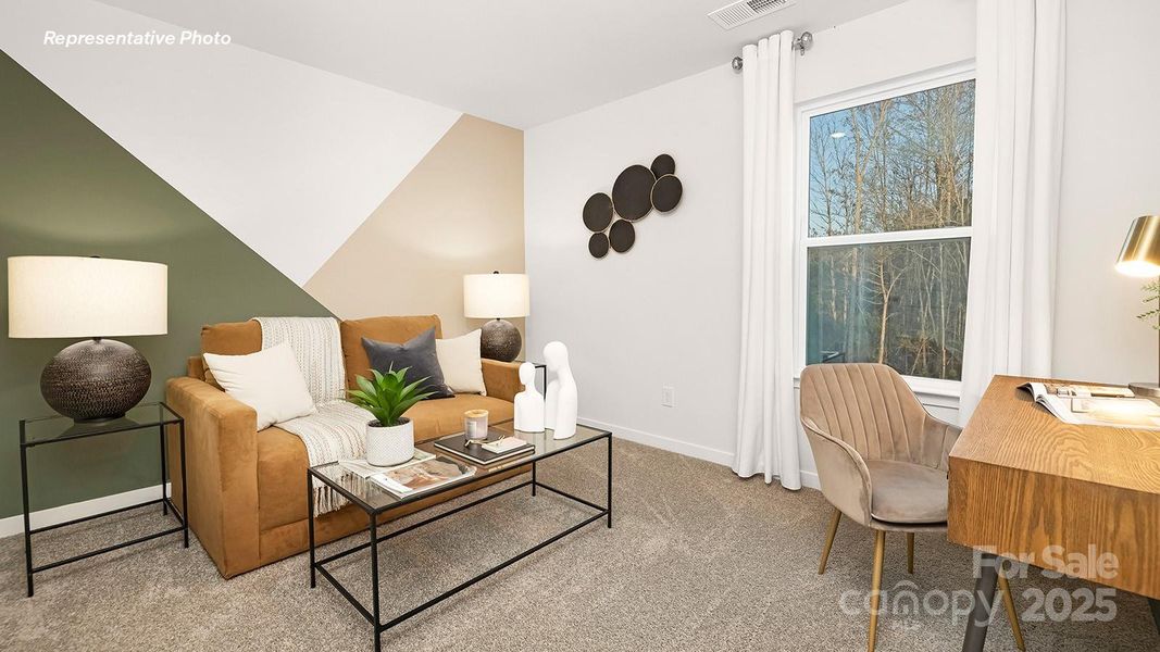 Furnished interior view inside a new home in Cardinal Creek, Charlotte (Image 7).