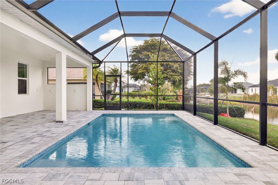 Exterior details and patio area of a home in Cape Coral, Cape Coral (Image 20).