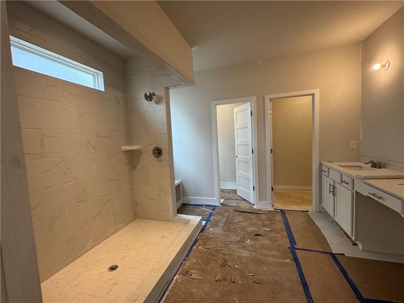 In-progress construction of a new home in Rosewood Lake Preserve, Hoschton, GA (Image 10).