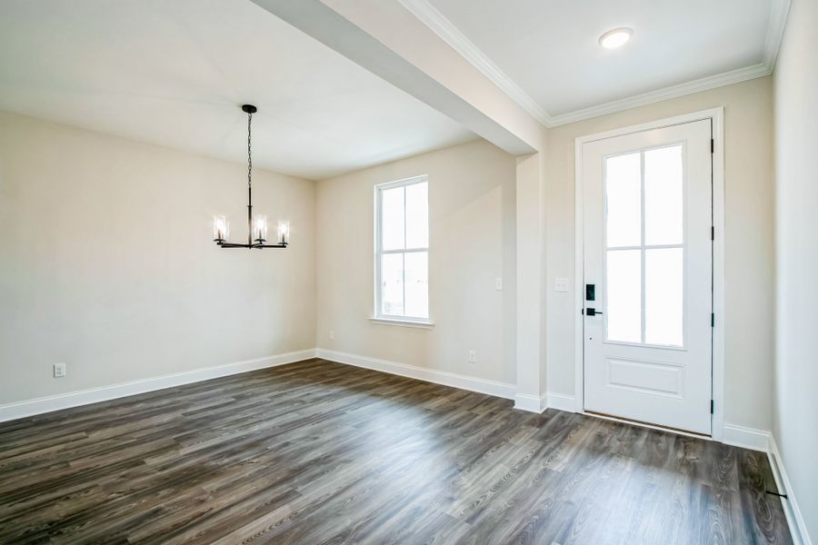 Representative unfurnished interior of a home built from the Warren by UnionMain Homes in Austin Springs, Bethlehem (Image 12).