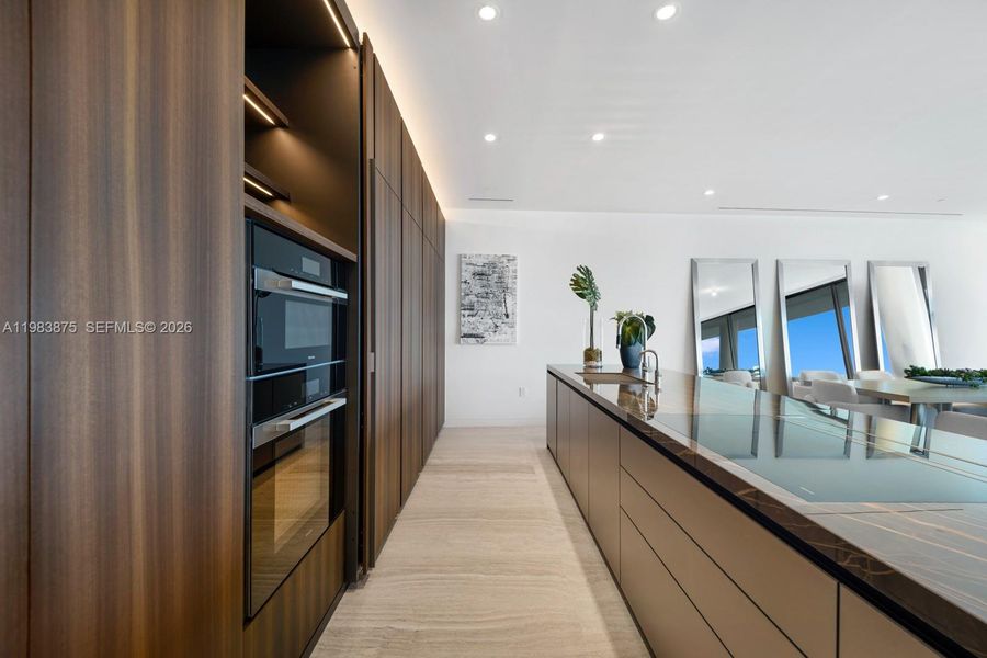 Furnished interior view inside a new home in , Miami (Image 14).