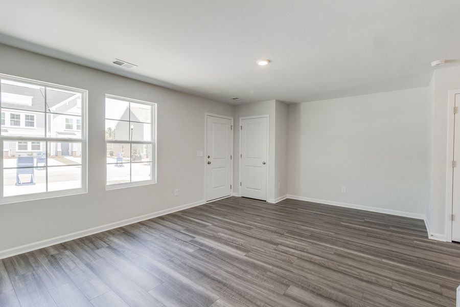 Spacious, unfurnished interior of a new home in Astoria, Columbia (Image 15). Spacious, unfurnished interior of a new home in Astoria, Columbia (Image 15).