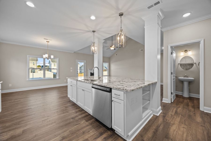 Furnished interior view inside a new home in Arbor Hills South II, Greenville (Image 7).