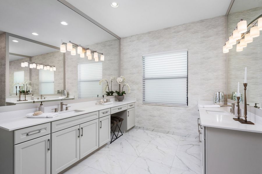Representative furnished interior of a home built from the Madison by GL Homes in Valencia Parc at Riverland, Port St. Lucie (Image 15).