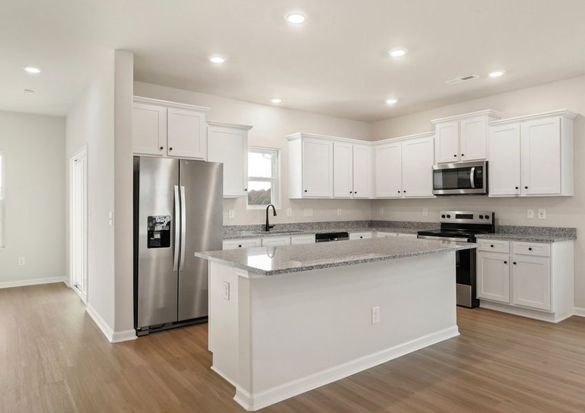 Spacious kitchen area