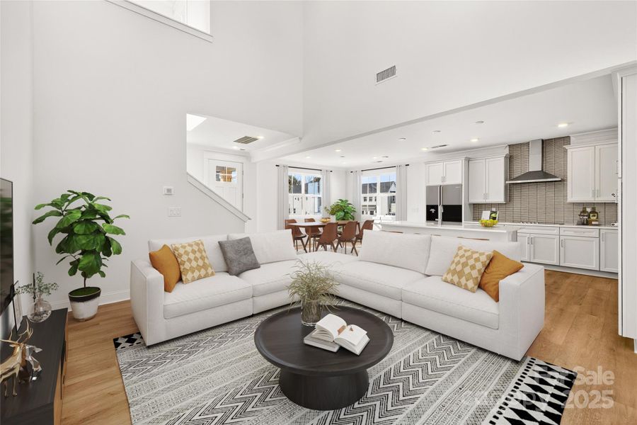 Virtually Staged Great Room