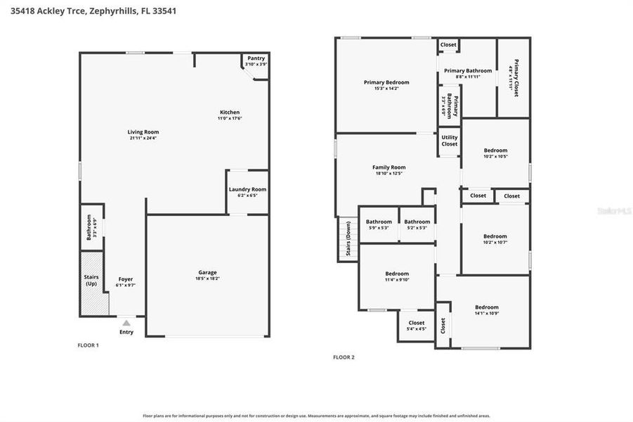 2D floor plan layout of this home in Two Rivers, Zephyrhills, FL (Image 7). 2D floor plan layout of this home in Two Rivers, Zephyrhills, FL (Image 7).
