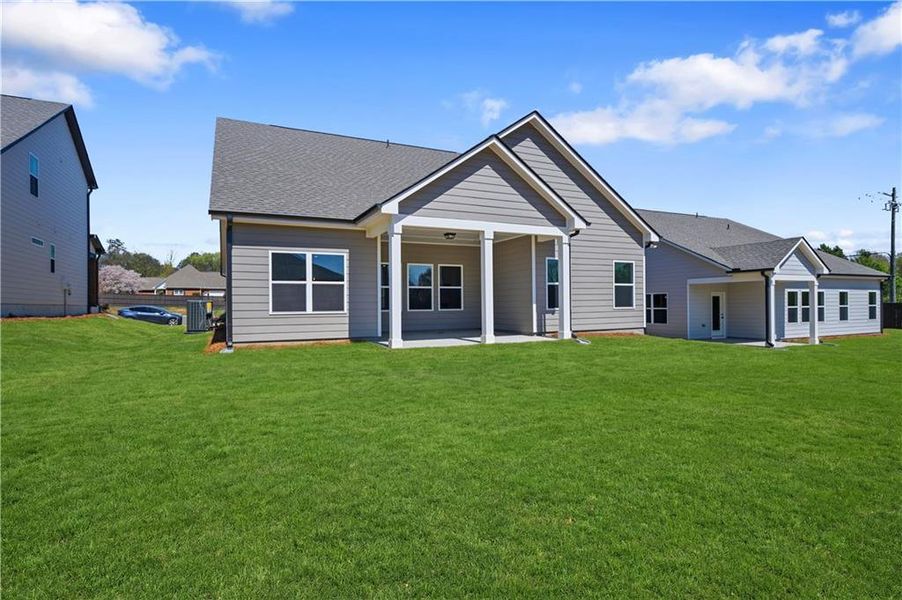 Exterior details and patio area of a home in Garland Meadows, Cartersville (Image 4).