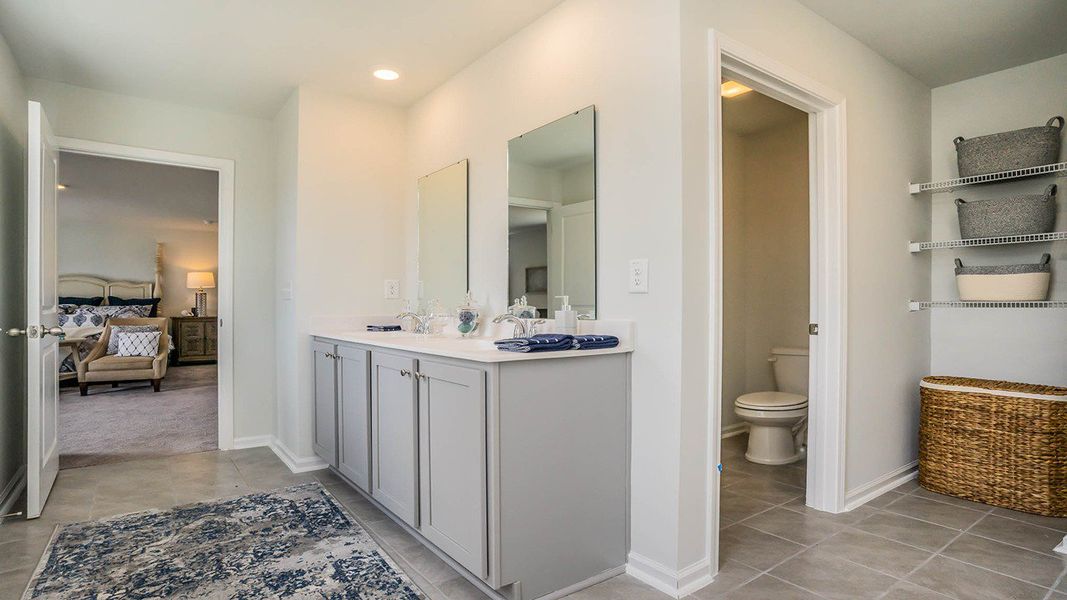 Representative furnished interior of a home built from the Galen by D.R. Horton in Cobblestone Village, Savannah (Image 6).