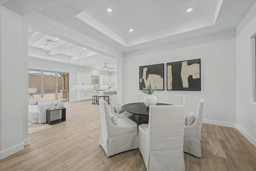 Furnished interior view inside a new home in Bellero Estates, Queen Creek (Image 10).