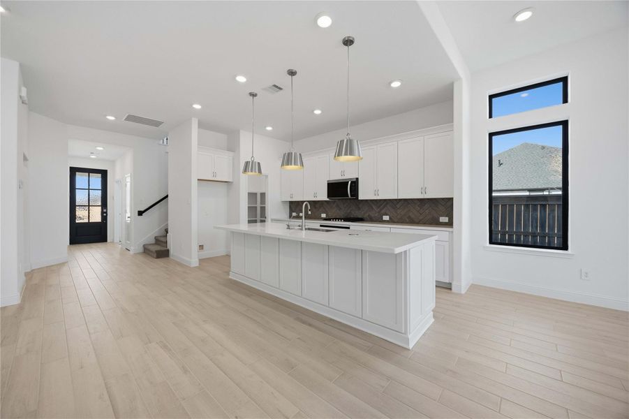 Furnished interior view inside a new home in Sienna, Missouri City (Image 9). Furnished interior view inside a new home in Sienna, Missouri City (Image 9).