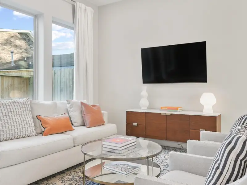 Furnished interior view inside a new home in , Houston (Image 8). Furnished interior view inside a new home in , Houston (Image 8).