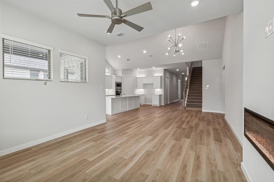 Furnished interior view inside a new home in Painted Tree, McKinney (Image 15). Furnished interior view inside a new home in Painted Tree, McKinney (Image 15).