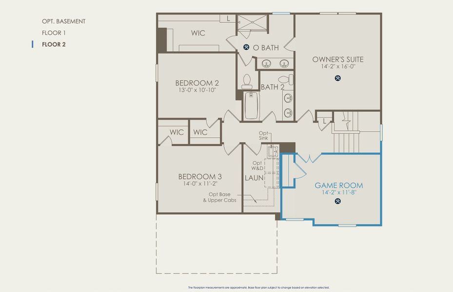 Newberry Floor Plan, Quick Move-In Home, Floor 2