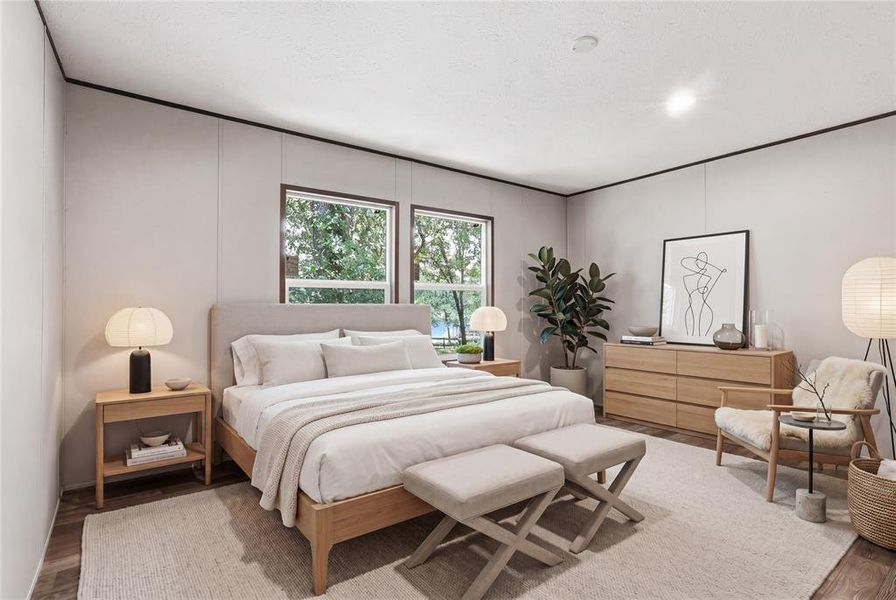 Image has been virtually staged to demonstrate possible decor options.