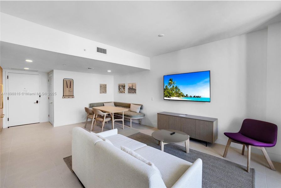 Furnished interior view inside a new home in , Miami (Image 12). Furnished interior view inside a new home in , Miami (Image 12).