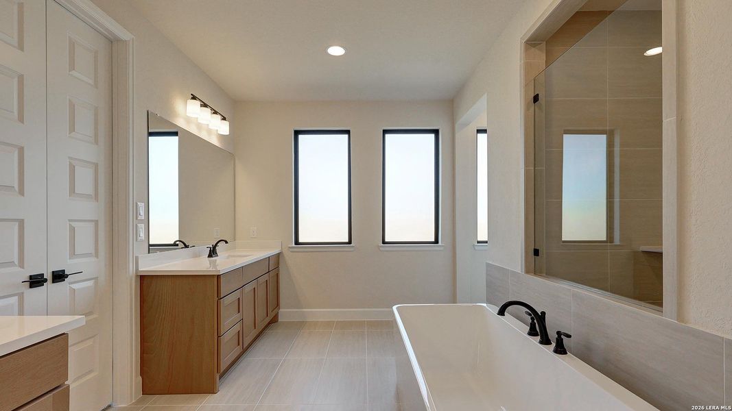 Furnished interior view inside a new home in Haby Hill, San Antonio (Image 16). Furnished interior view inside a new home in Haby Hill, San Antonio (Image 16).