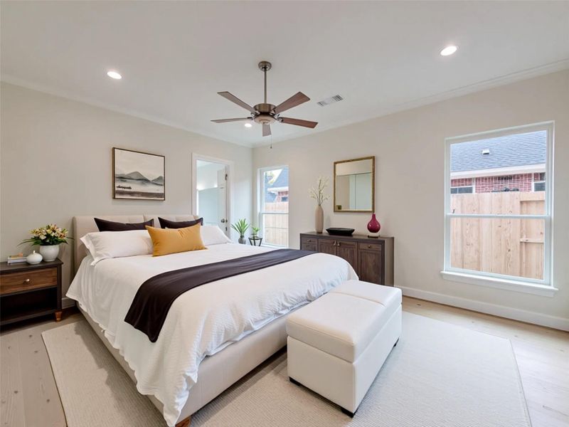 Furnished interior view inside a new home in , Conroe (Image 8).