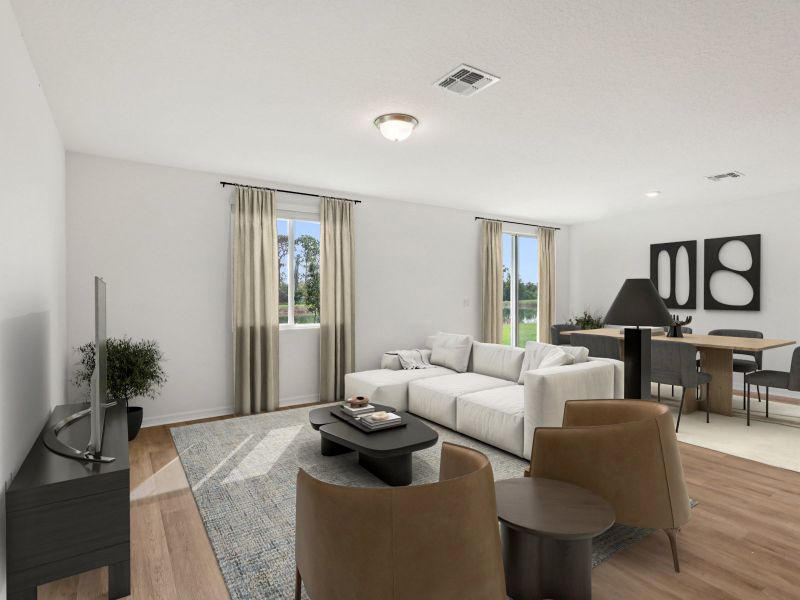 Furnished interior view inside a new home in Meritage Homes at Terra Lago - Classic Series, Indiantown (Image 10).