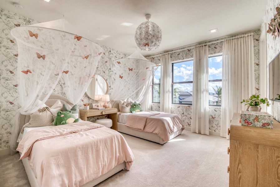 Furnished interior view inside a new home in Apex at Avenir, Palm Beach Gardens (Image 29).