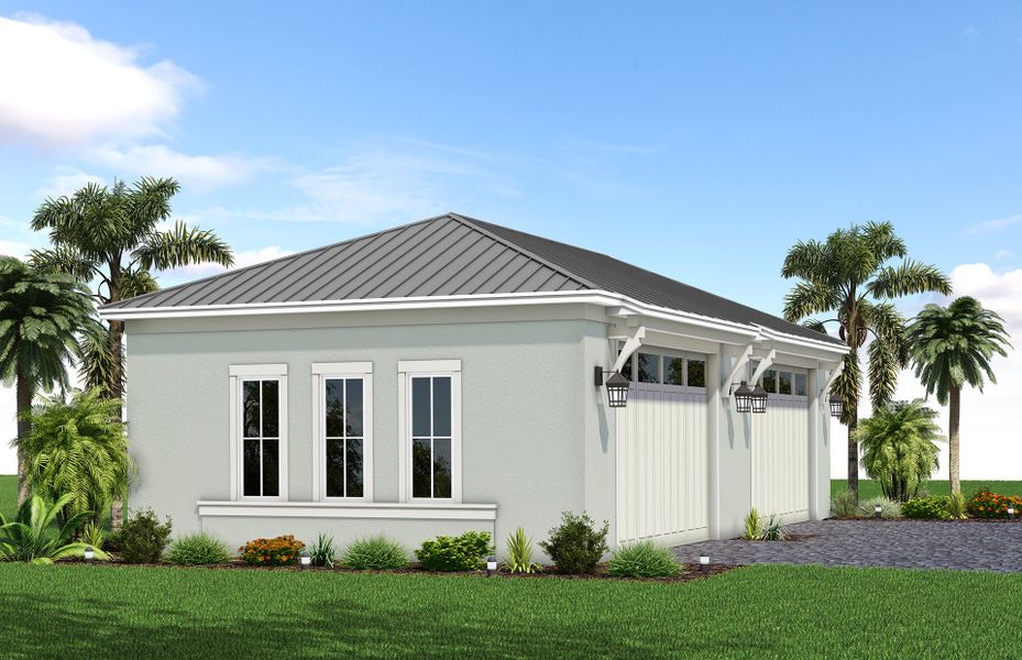 Representative exterior photo of a completed home built from the Livingston Grande by DiVosta in Bridgewater, Jupiter, FL (Image 22).