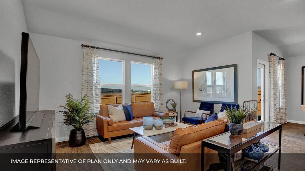 Furnished interior view inside a new home in Rosenbusch Ranch, Leander (Image 9). Furnished interior view inside a new home in Rosenbusch Ranch, Leander (Image 9).