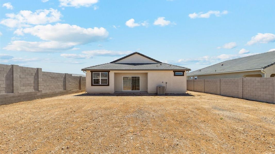 Exterior details and patio area of a home in Entrada Del Oro, Gold Canyon (Image 22).