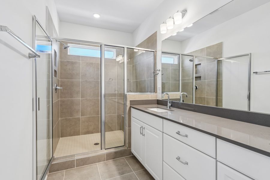 Furnished interior view inside a new home in Terraces at the Exchange, Indian Land (Image 3).