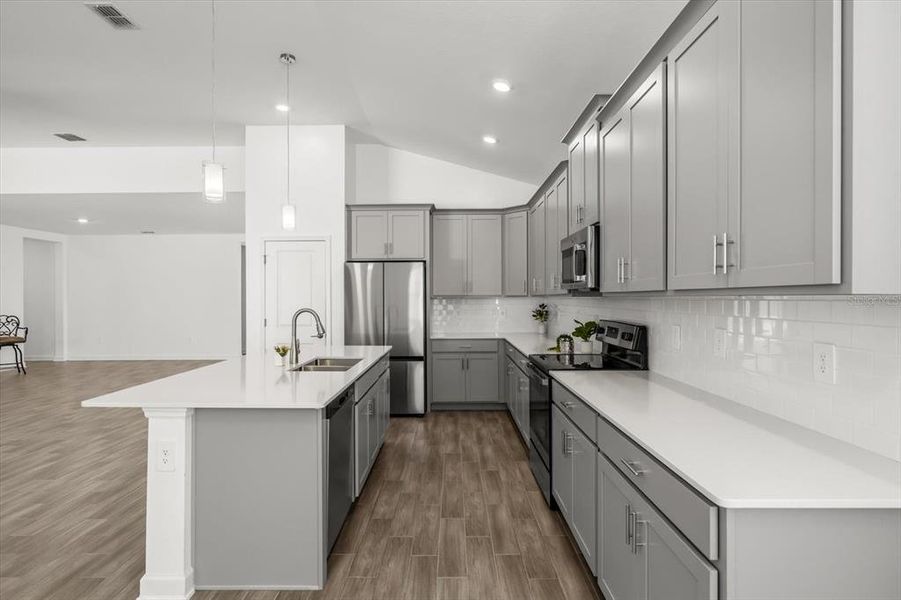 Furnished interior view inside a new home in , Groveland (Image 8). Furnished interior view inside a new home in , Groveland (Image 8).