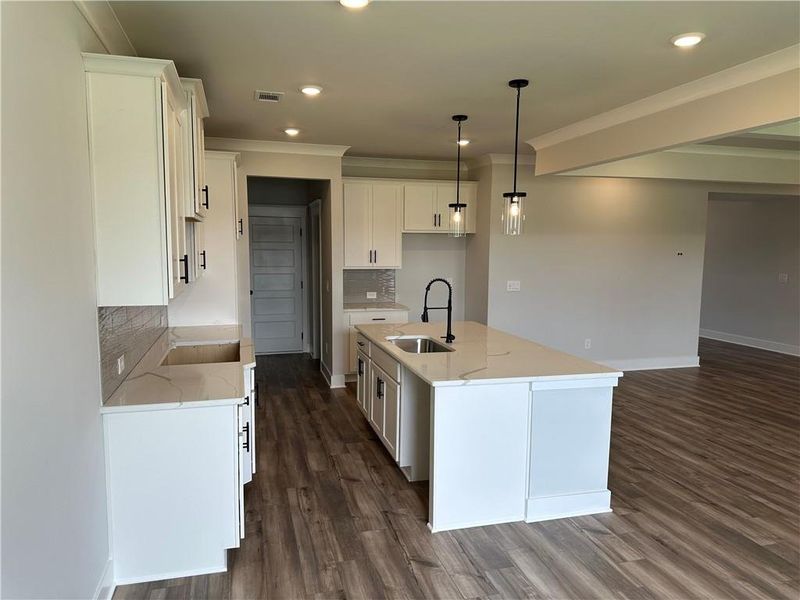 Furnished interior view inside a new home in Rosewood Lake Estates, Hoschton (Image 11).