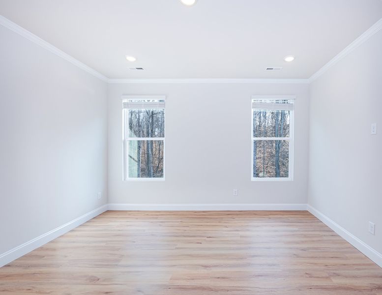 Representative unfurnished interior of a home built from the Hannah by Brookline Homes in The Terraces at Cramerton Mills, Gastonia (Image 5).