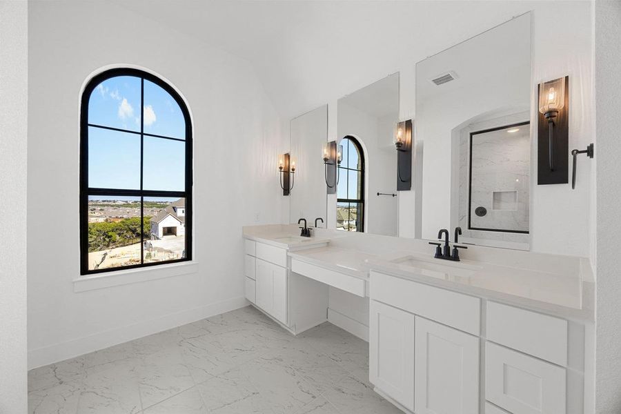 Furnished interior view inside a new home in Palmera Ridge: 80ft. lots, Leander (Image 14).