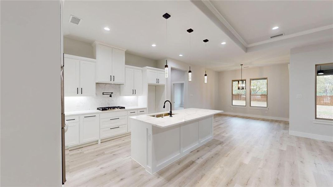Furnished interior view inside a new home in , Denton (Image 10).
