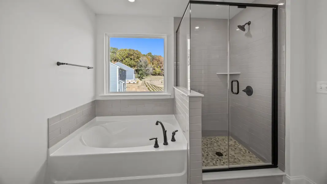 The Drayton Plan by DRB Homes in McBride Indian Trail, NC -  Primary Bathroom