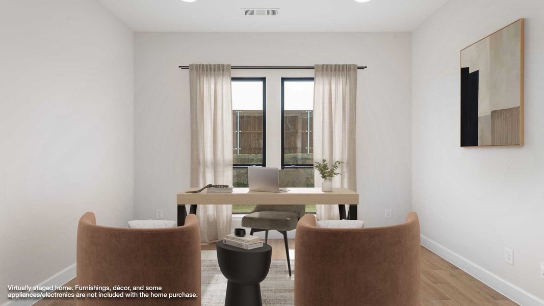 Representative furnished interior of a home built from the 2850W by Perry Homes in Flat Creek, Castroville (Image 6).
