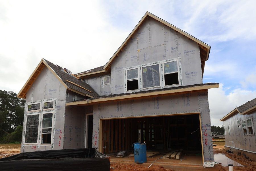 In-progress construction of a new home in The Woodlands Hills - Reserve Collection, Willis, TX (Image 10).
