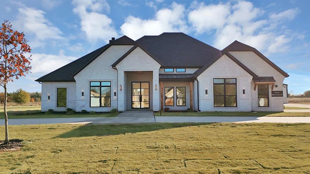 Front exterior of a new home in , Union Valley, TX, highlighting curb appeal (Image 1). Front exterior of a new home in , Union Valley, TX, highlighting curb appeal (Image 1).