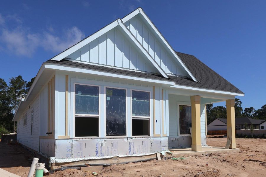 In-progress construction of a new home in Two Step Farm - Landmark Row Collection, Montgomery, TX (Image 10). In-progress construction of a new home in Two Step Farm - Landmark Row Collection, Montgomery, TX (Image 10).