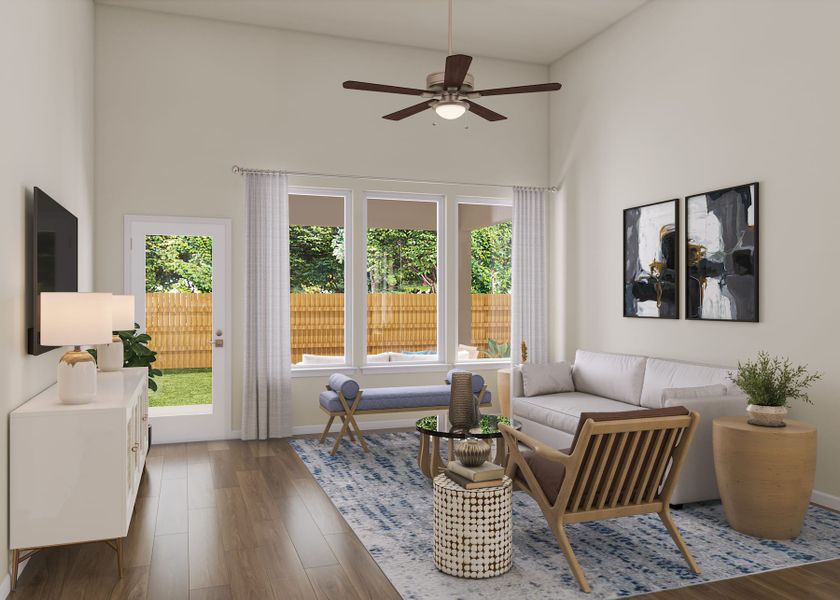Furnished interior view inside a new home in Flora, Hutto (Image 7).