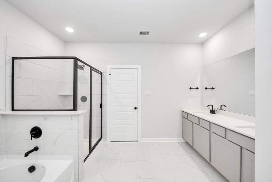 Furnished interior view inside a new home in Enclave at Newport, Crosby (Image 10).