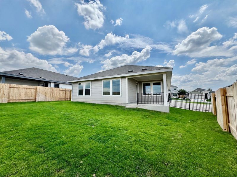 Back of house featuring a patio and a fenced backyard Back of house featuring a patio and a fenced backyard