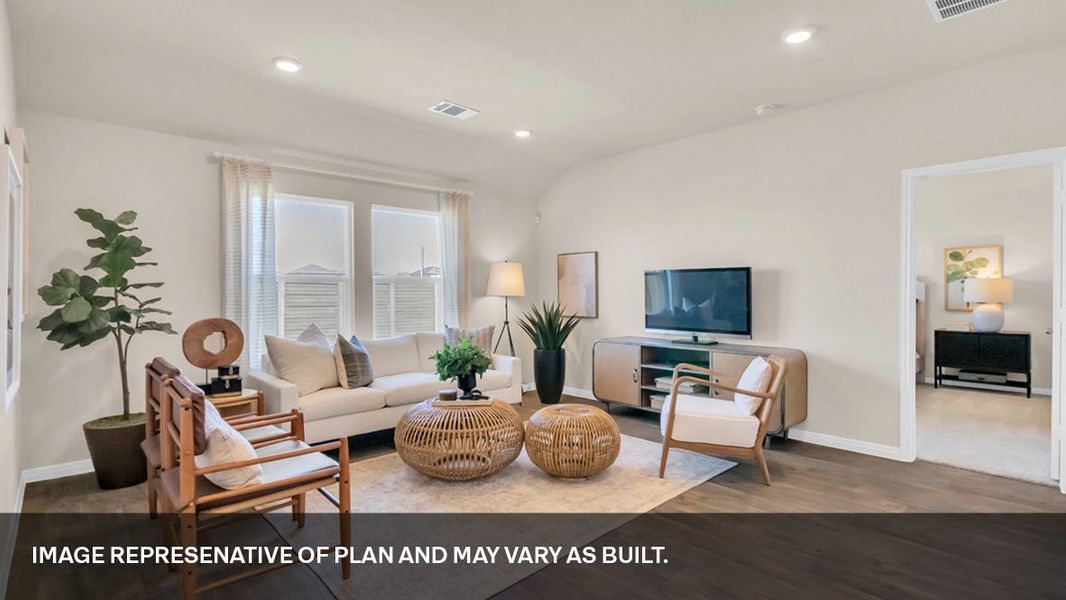 Furnished interior view inside a new home in Bar W Ranch, Leander (Image 17).