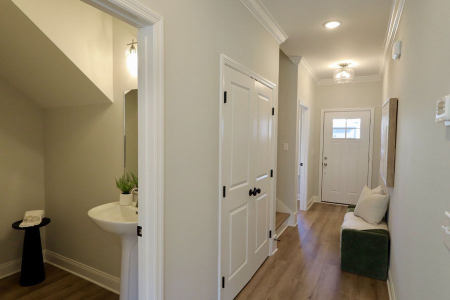 Furnished interior in a model home at The Hoback in Cleveland (Image 33).