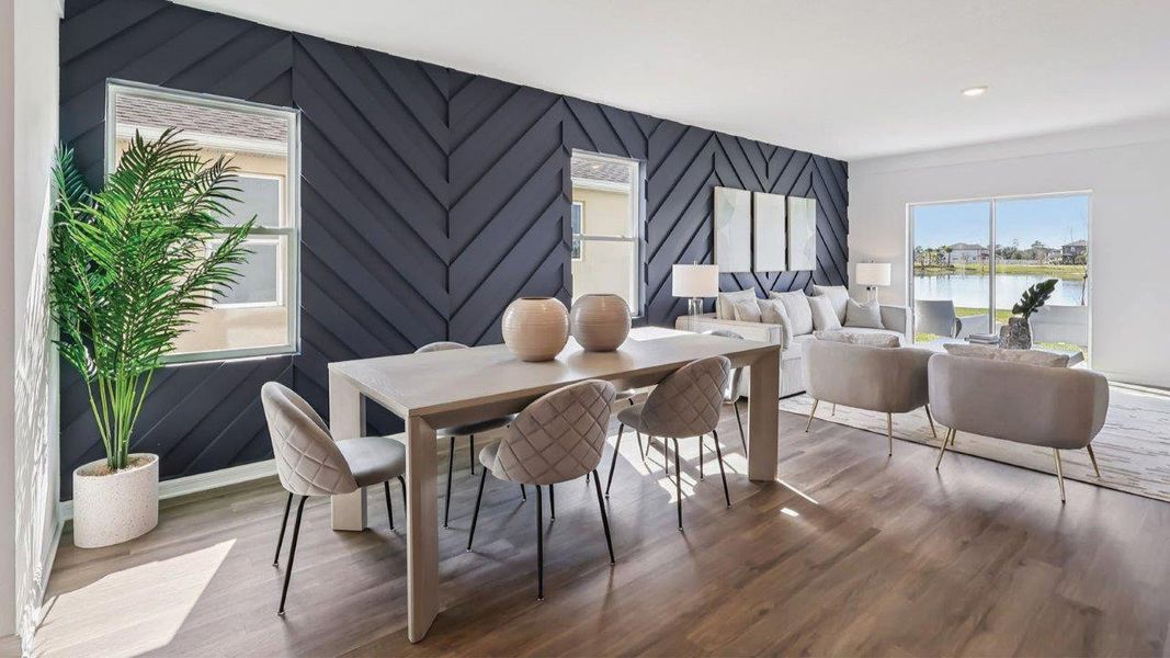 Representative furnished interior of a home built from the Robie by D.R. Horton in Hamilton Bluff, Haines City (Image 9).