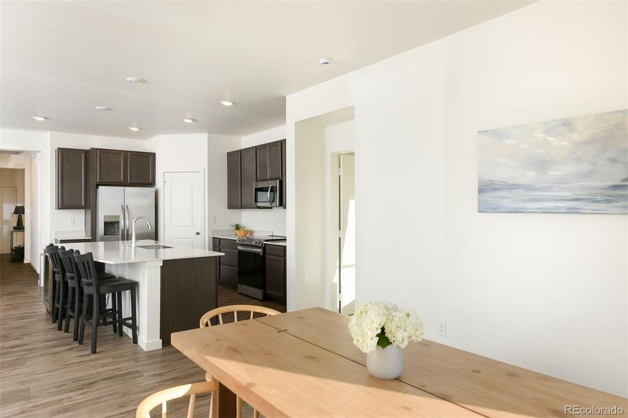 Furnished interior view inside a new home in , Aurora (Image 10). Furnished interior view inside a new home in , Aurora (Image 10).