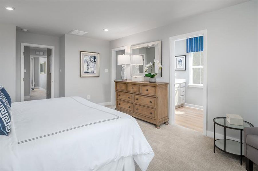 Representative furnished interior of a home built from the Odessa by Ryan Homes in Cedarside Townhomes at Dry Creek, Goodlettsville (Image 11).