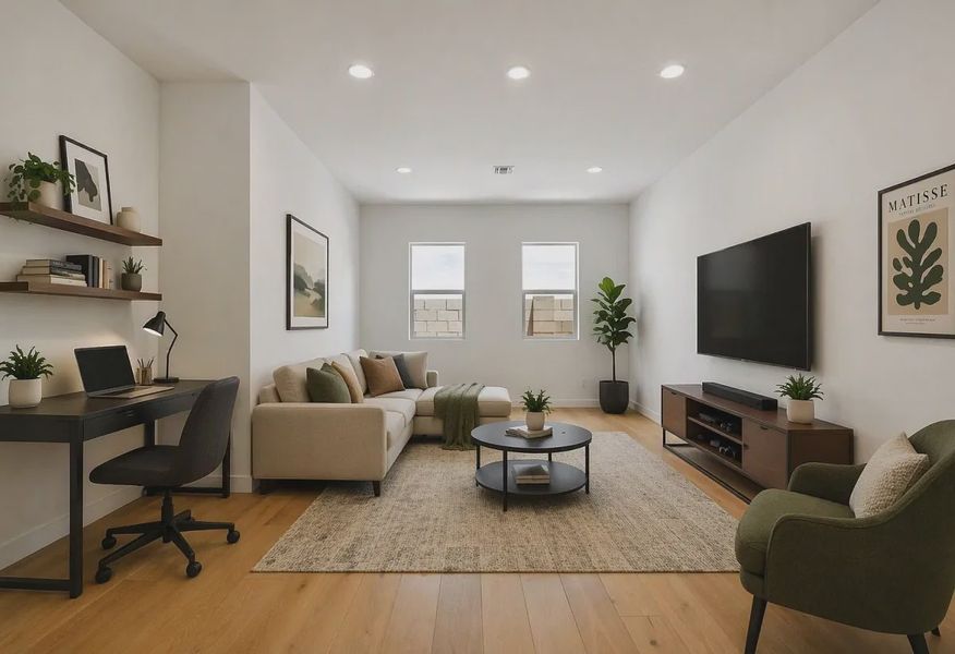 Hobby Room Virtually Staged - 7 of 14