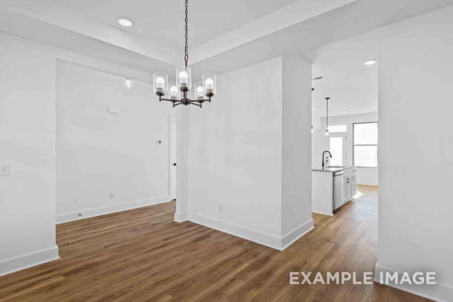 Representative unfurnished interior of a home built from the The Willow C by Davidson Homes LLC in Woods Crossing, Gallatin (Image 23).